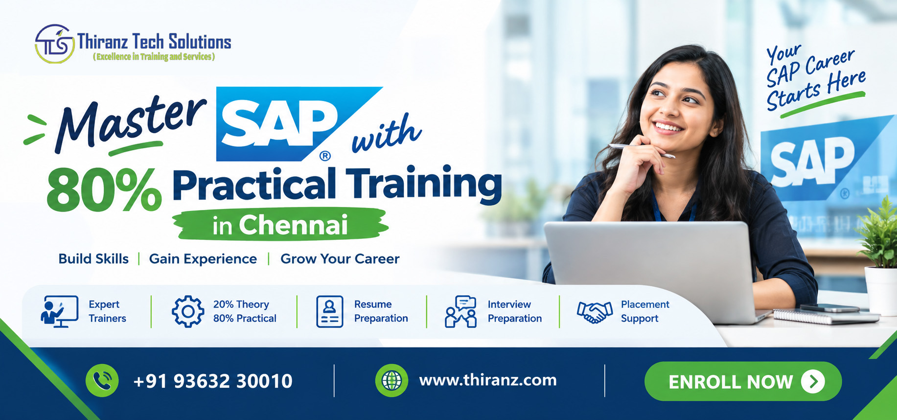 Master SAP with 80% Practical Training in Chennai